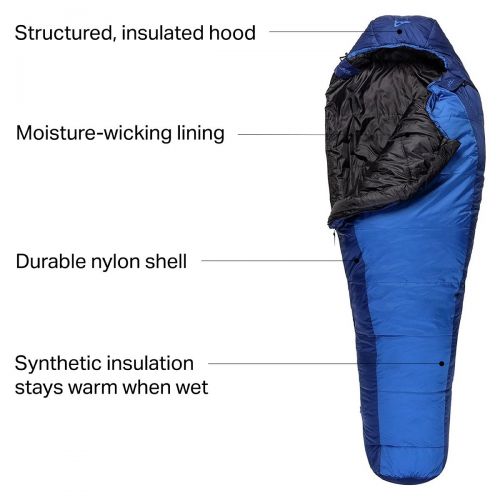  ALPS Mountaineering Blue Springs Sleeping Bag: 35F Synthetic