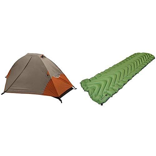  ALPS Mountaineering 5024617 Lynx 1-Person Tent and Klymit Static V Lightweight Sleeping Pad, Green/Char Black Bundle