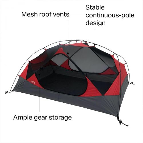  ALPS Mountaineering Phenom 3 Tent 3-Person 3-Season Red/Grey, One Size