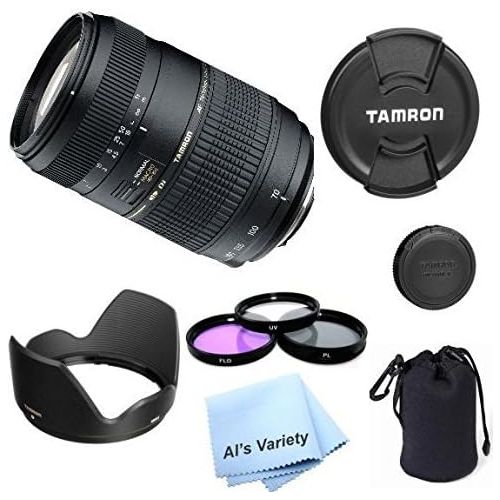  ALS VARIETY Tamron AF 70-300mm f4.0-5.6 Di LD Macro Zoom Lens Bundle for NIKON Digital SLR Cameras (Model A17NII) - International Version (No Warranty)