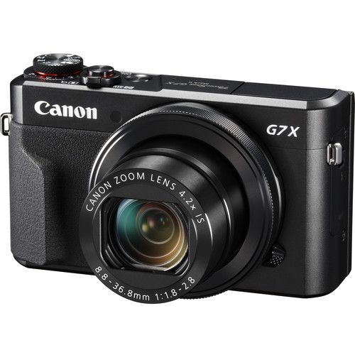  Als Variety Canon Powershot G7 X Mark II (Black) HS Point and Shoot Digital Camera, W Case + 64GB Memory + Flash + Tripod + Case + Cleaning Kit + More