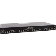 ALTRONIX eBridge 16-Port Managed IP Ethernet Transceiver with Coaxial Inputs over CAT5e Data and POE/ POE+