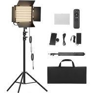 RGB Photography Video Lighting Kit, 50W Bi-Color Energy-Saving LED Video Studio Lights with 2300k~8500k Dimmable CRI 97+ for Filming Camera Photo Recording Stage Shooting Streaming YouTube TikTok