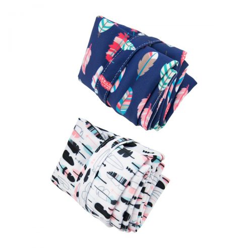  [아마존베스트]ALVABABY 2pcs Cloth Diaper Wet/Dry Bags|Waterproof Reusable with Two Zippered Pockets|Travel,...