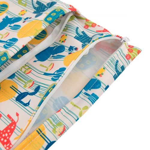  [아마존베스트]ALVABABY 2pcs Cloth Diaper Wet/Dry Bags|Waterproof Reusable with Two Zippered Pockets|Travel, Beach, Pool, Daycare, Soiled Baby Items,Yoga，Gym Bag for Swimsuits or Wet Clothes L071