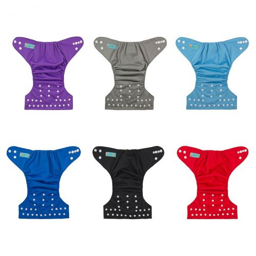  [아마존베스트]ALVABABY Baby Cloth Diapers One Size Adjustable Washable Reusable for Baby Girls and Boys 6...