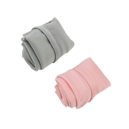  [아마존베스트]ALVABABY 2pcs Cloth Diaper Wet/Dry Bags|Waterproof Reusable with Two Zippered Pockets|Travel, Beach, Pool, Daycare, Soiled Baby Items,Yoga，Gym Bag or Wet Cloth Bag (Grey & Pink, Re