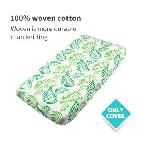  [아마존베스트]ALVABABY Changing Pad Cover,100% Organic Cotton,Large 32 X 16，Soft and Light，Baby Cradle...