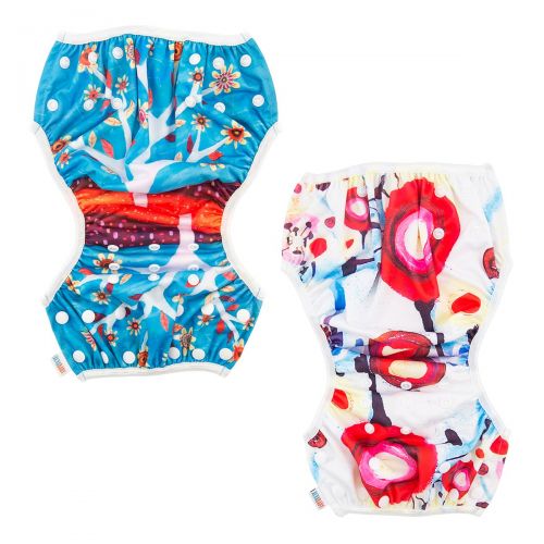  ALVABABY 2pcs Swim Diapers Reuseable Adjustable for Baby Gifts & Swimming Lessons