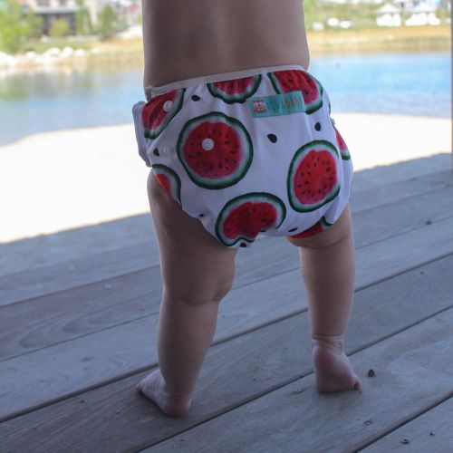  ALVABABY 2pcs Swim Diapers Reuseable Adjustable for Baby Gifts & Swimming Lessons