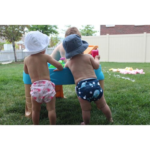  ALVABABY 2pcs Swim Diapers Reuseable Adjustable for Baby Gifts & Swimming Lessons