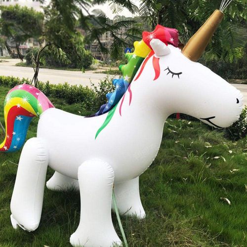  ALWOA Lijuan Qin Inflatable Animal Pattern Arch Sprinkler, Giant Yard Sprinkler for Archway Lawn Beach Outdoor, Summer Sprinkler Toy for Child Adult Baby Games Center