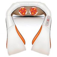 ALXDR Infrared Shoulder Neck Heated Rechargable Massager Electronic Bi-Direction Massage Pillow for Whole Body Heating Kneading Home-Car-Using Pain Relief Tool