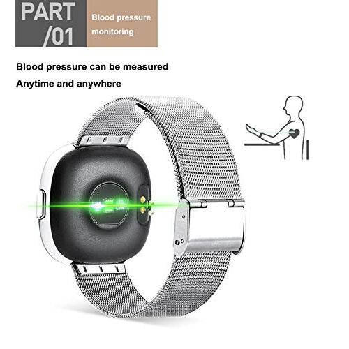 ALXDR Fitness Tracker Waterproof Smart Wristband Blood Pressure Heart Rate Monitor Sports Business Watch Multifuctional Bracelet,Yellow
