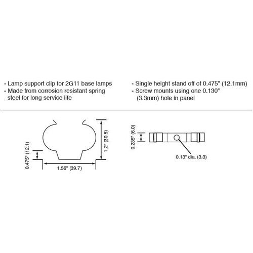  ALZO 2G11 UV Resistant PBT Socket Lamp Holder with Spring Clamp?(8-Pack)