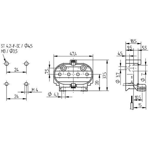  ALZO 2G11 UV Resistant PBT Socket Lamp Holder