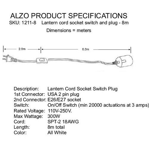  ALZO China Ball (No Bulb)