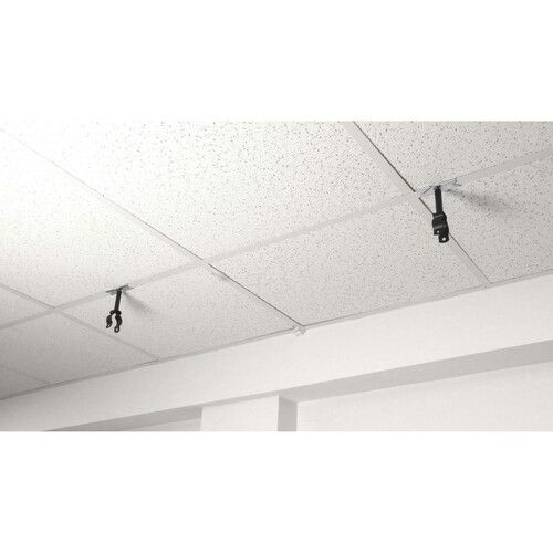  ALZO Suspended Drop Ceiling Mounting Bar for Stage Lights (Black Cord)