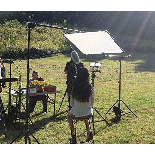  ALZO Digital ALZO Easy Frame Diffuser and Reflector Scrim Kit for Photography Lighting, Free-Standing or Hand-Held, 40 Inch Metal Frame with Angle Adjustment Handle, 4 Fabrics