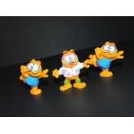 ALadiesPerspective Lot of 3 1980s Garfield United Feature Syndicate Mini Action Figures  Figurines  Toys