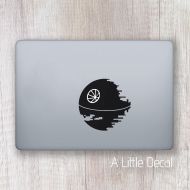 /ALittleDecal Black Star Star Wars Macbook Decal, Macbook Sticker Laptop Decal, Laptop Sticker, Star Wars Black Star Darth Vader