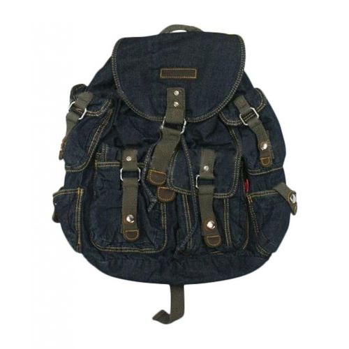  AM Landen Large Denim Backpack School Bag Travel Bag Avail. 2 Colors