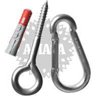 AMACA HAENGEMATTEN DEUTSCHLAND GMBH AMACA Wand und Deckenhaken mit Einhangekarabiner 13 mm OEffnung