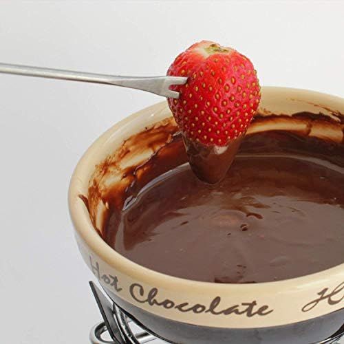  [아마존베스트]AMACOAM Fonduegabeln Edelstahl Kasefondue Gabeln Spuelmaschinenfest Fondue Gabeln 24 cm Spiesse Fondue Gabel mit Hitzebestandigem Griff fuer Kase Fleisch Obst Schokolade Springbrunnen