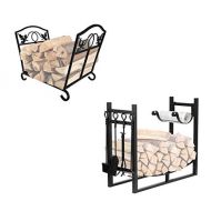 Amagabeli GARDEN & HOME Amagabeli Fireplace Log Holder Firewood Bundle Large Firewood Rack Indoor