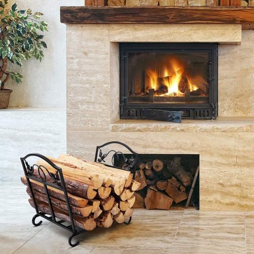  Amagabeli GARDEN & HOME Amagabeli Firewood Carrier Tote Waxed Canvas Log Tote Bundle Fireplace Log Holder