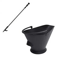 Amagabeli GARDEN & HOME Amagabeli Fireplace Ash Bucket and Fireplace Poker Bundle