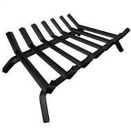 Amagabeli GARDEN & HOME Amagabeli Black Wrought Iron Fireplace Log Grate 30 inch Wide Heavy Duty Solid Steel Indoor Chimney Hearth 3/4 Bar Fire Grates for Outdoor Kindling Tools Pit Wood Stove Firewood Bu