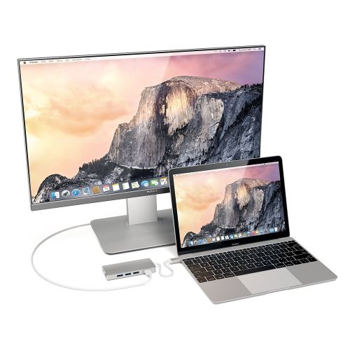  AMALEN Amalen Aluminum Multi-Port Adapter V2-4K HDMI (30Hz), Gigabit Ethernet, USB-C Pass-Through, SDMicro Card Slots, USB 3.0 for 20162017 MacBook Pro, 201520162017 MacBook and More