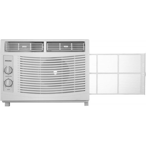  AMANA 5,000 BTU 115V Window-Mounted Air Conditioner with Mechanical Controls, White