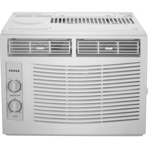  AMANA 5,000 BTU 115V Window-Mounted Air Conditioner with Mechanical Controls, White