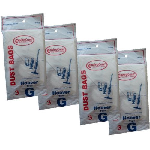  AMANA 12 bags (4 pkgs) Hoover Type G Vacuum Bag Pixie Dustette Handivac Quick-Broom Vac 4010008G 43651060