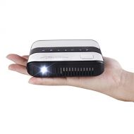 AMAZ-PLAY Amaz-Play Mobile Pico Projector Portable Mini Pocket Size Multimedia Video LED Gaming Projectors with 120 Display, 120,000-Hour LED, Can Be Charged by Power Bank