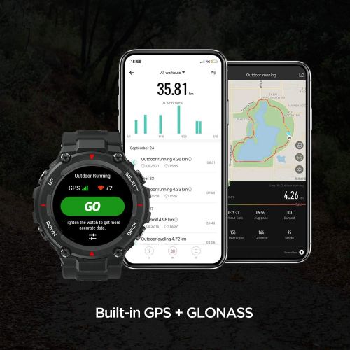  [아마존베스트]Amazfit T-Rex Smartwatch, Built-in GPS
