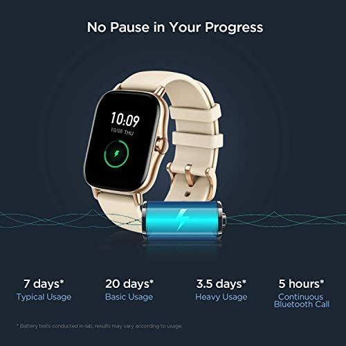  [아마존베스트]Amazfit GTS 2 Smart Watch with Bluetooth Call Function Fitness Tracker with Blood Oxygen Measurement 3D Curved Design Display 3 GB Music Memory for Men and Women