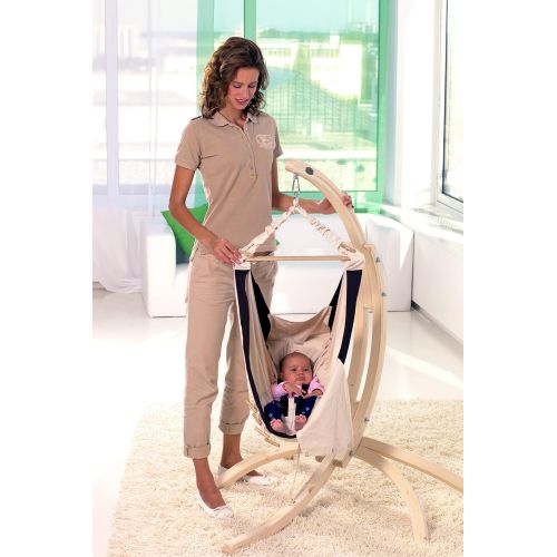  AMAZONAS HIPPO Elegant Frame for Baby Hammocks Baby Cradle Made from FSC Spruce Wood 108 x 140 x 105 cm up to 35 kg