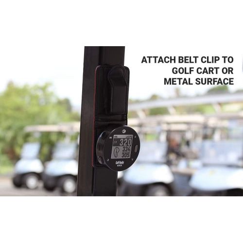  [아마존베스트]AMBA7 GolfBuddy Voice X GPS/Rangefinder Bundle with Belt Clip, 5 Ball Markers and 1 Magnetic Hat Clip