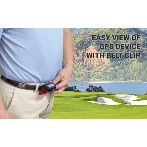  [아마존베스트]AMBA7 GolfBuddy Voice X GPS/Rangefinder Bundle with Belt Clip, 5 Ball Markers and 1 Magnetic Hat Clip