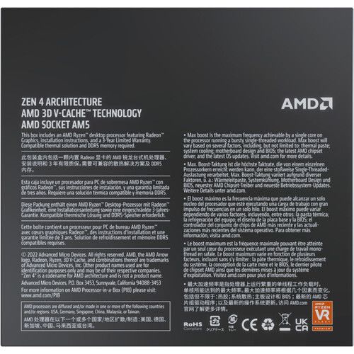  AMD Ryzen 9 7900X3D 4.4 GHz 12-Core AM5 Processor