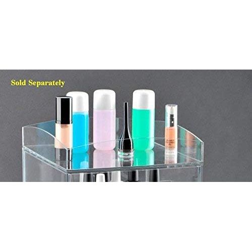  AMERICAN ACRYLIC DISPLAY INC. Acrylic Cosmetic Cube Organizer Makeup Case 5-Drawers A5R