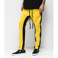 AMERICAN STITCH American Stitch Tricot Yellow & Black Track Pants