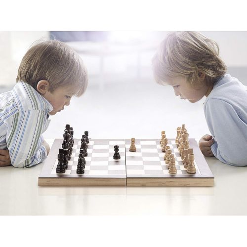  [아마존핫딜][아마존 핫딜] AMEROUS Chess Set, 15x15 Folding Magnetic Wooden Standard Chess Game Board Set with Wooden Crafted Pieces and Chessmen Storage Slots