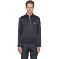 AMI Alexandre Mattiussi Navy Half Zip Track Jacket