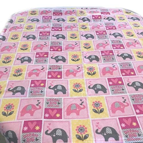  AMISH BASKETS AND BEYOND Minky and Cotton Baby Blanket 32 x 32 - Pink Yellow...