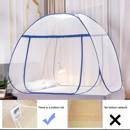  DATONG DaTong Pop-Up Mosquito Net Tent for Beds Anti Mosquito Bites Folding Design with Net Bottom for Babys Adults Trip (79 x71x59 inch)