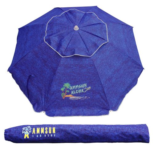  AMMSUN 6.5 ft Outdoor Patio Beach Umbrella Sun Shelter with Tilt Air Vent Carry Bag